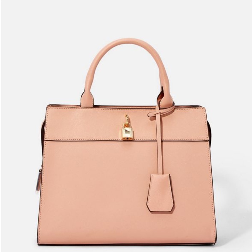 JustFab Blush Satchel Bag, NWT